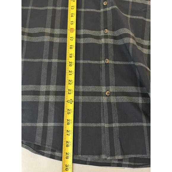 Mizzen Main Proctor Button Up Shirt Windowpane Work Business Office Dad Casual - Picture 12 of 14